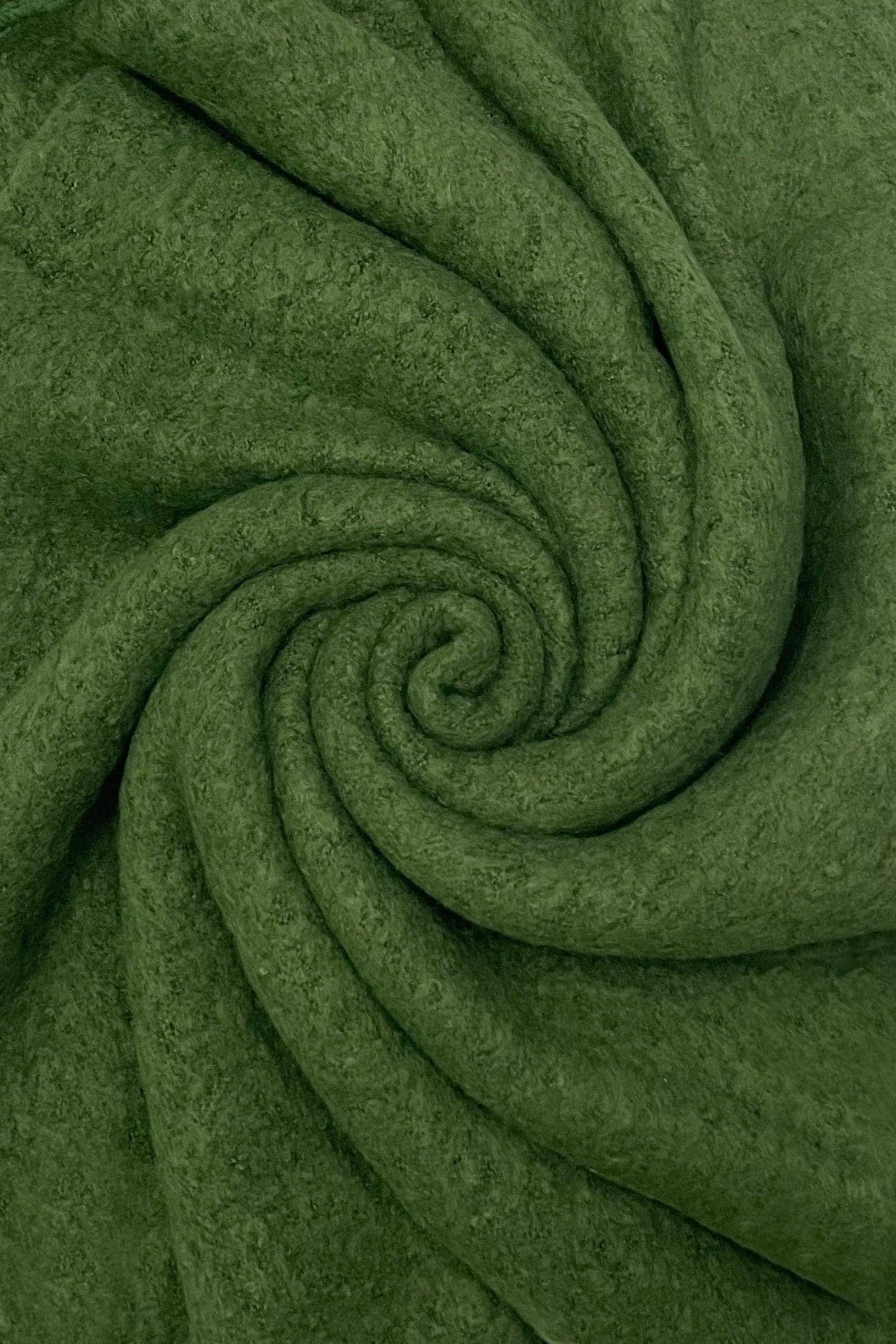 Fashion Scarf World - Wholesale Scarf - Women's - Plain Boucle Diagonal Edge Wool Scarf18