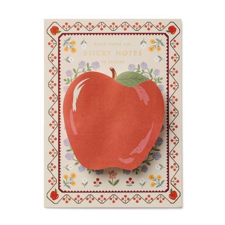 Rifle Paper Co - Wholesale Sticky Notes - Apple Sticky Notes0