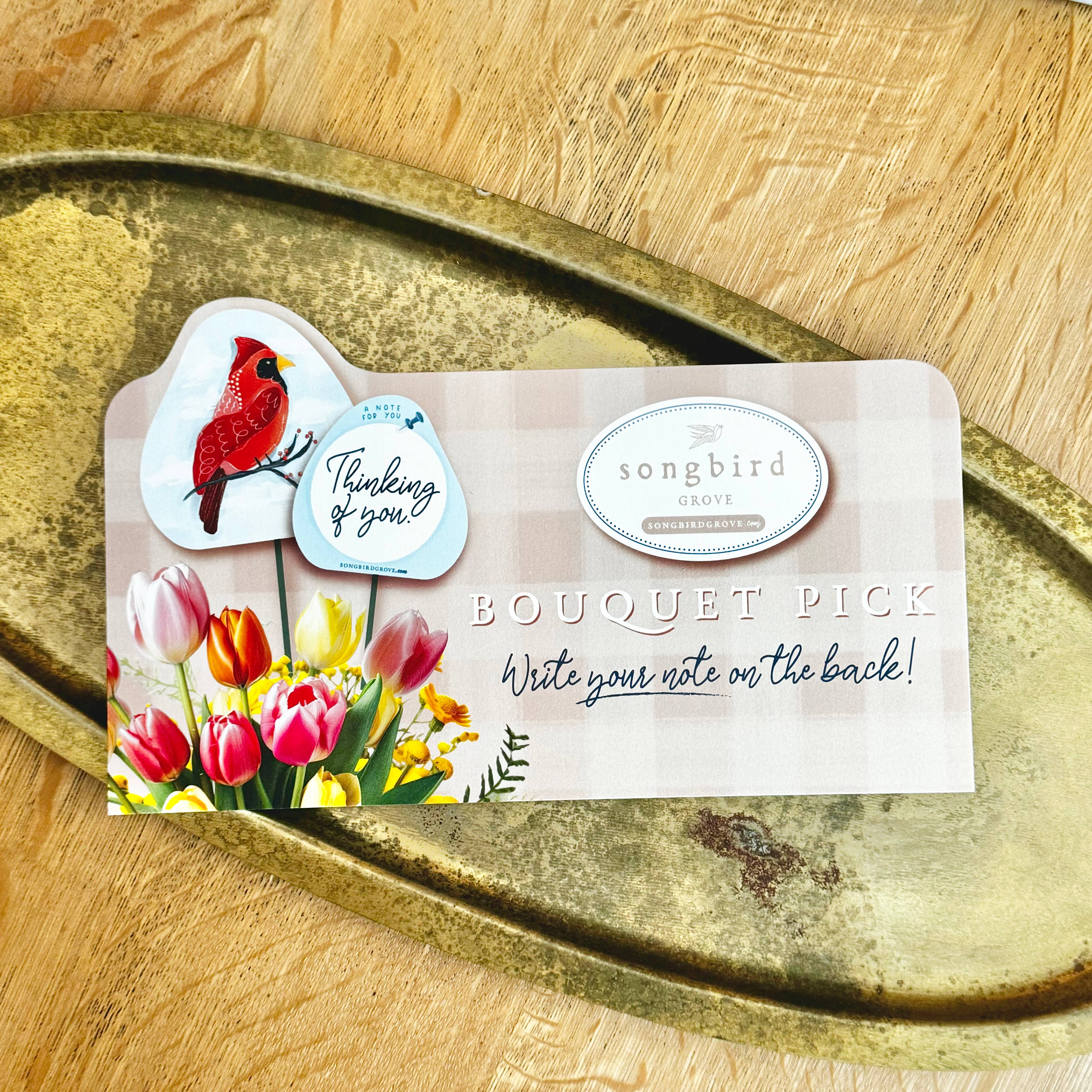 Songbird Grove Collection - Wholesale Retailer Display - Paper & Novelty - Bouquet Pick Display Bundle with Sign1