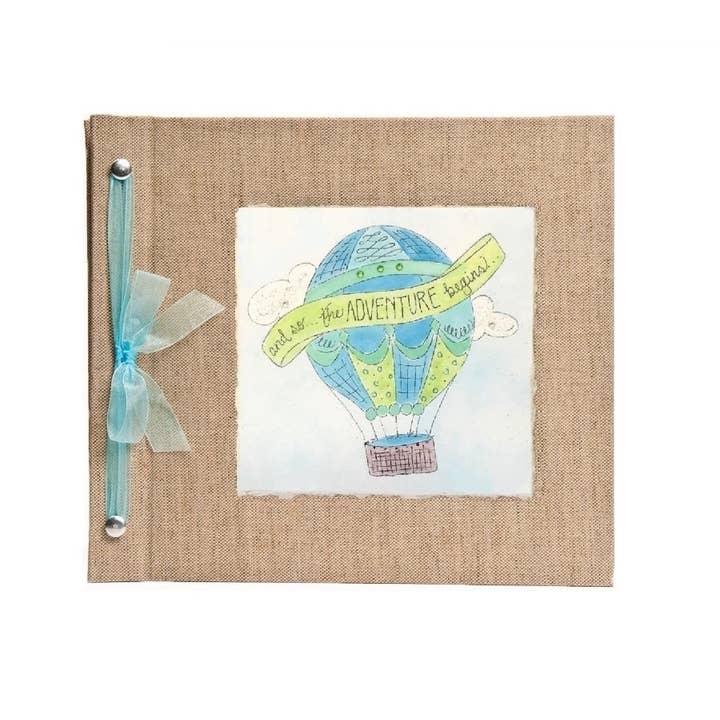 Hot Air Balloon Baby Memory Book for wholesale by Hugs and Kisses XO