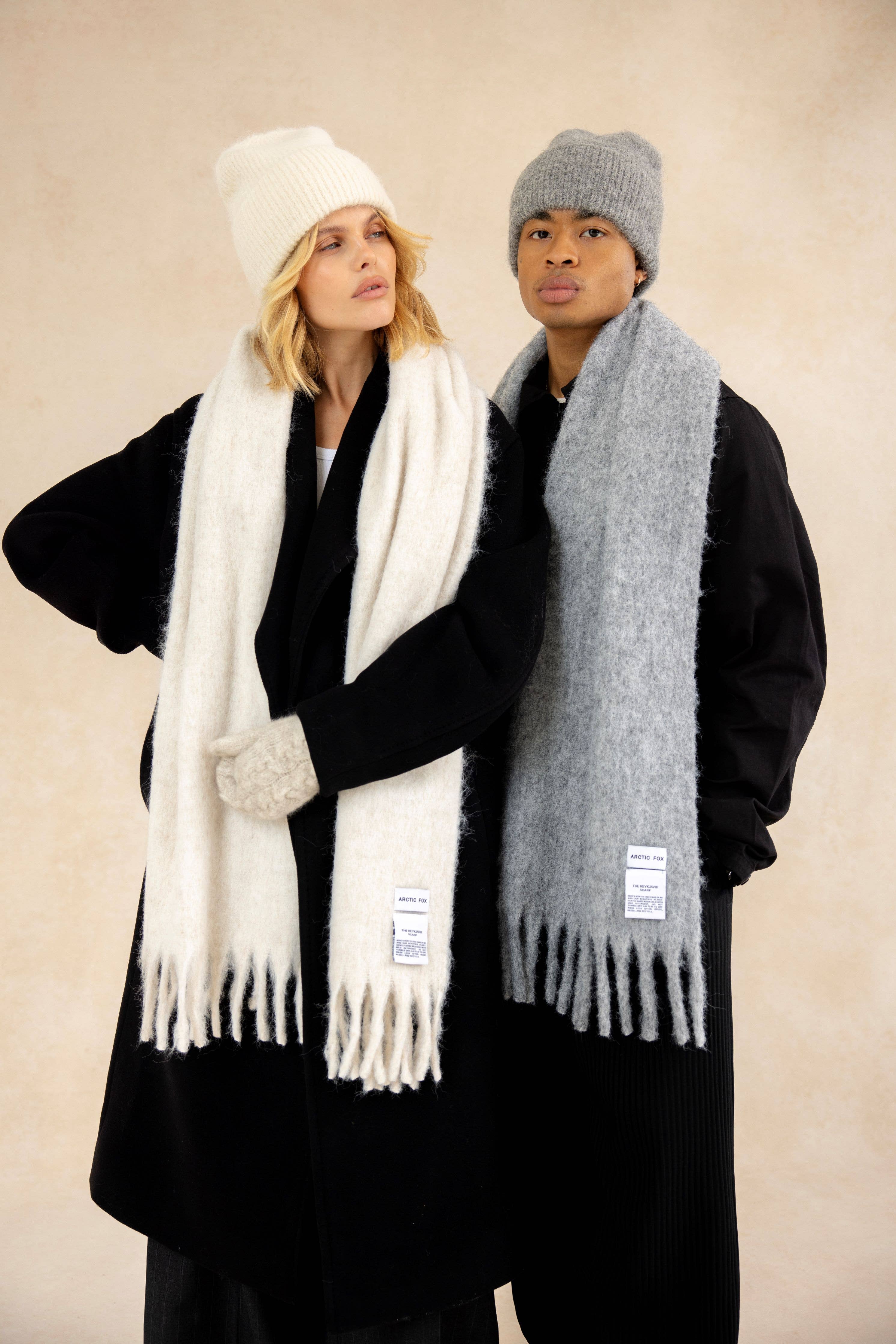Arctic Fox & Co. - North America - Vente Bonnet – unisexe - Le Bonnet Alpaga - Gris Blizzard - FW258