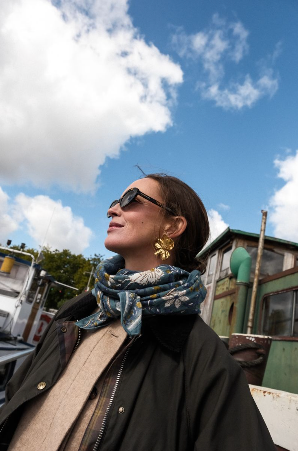 SO FAMILY - Wholesale Scarf - Women's - Dheli Celadon Adult Scarf 100 cm1