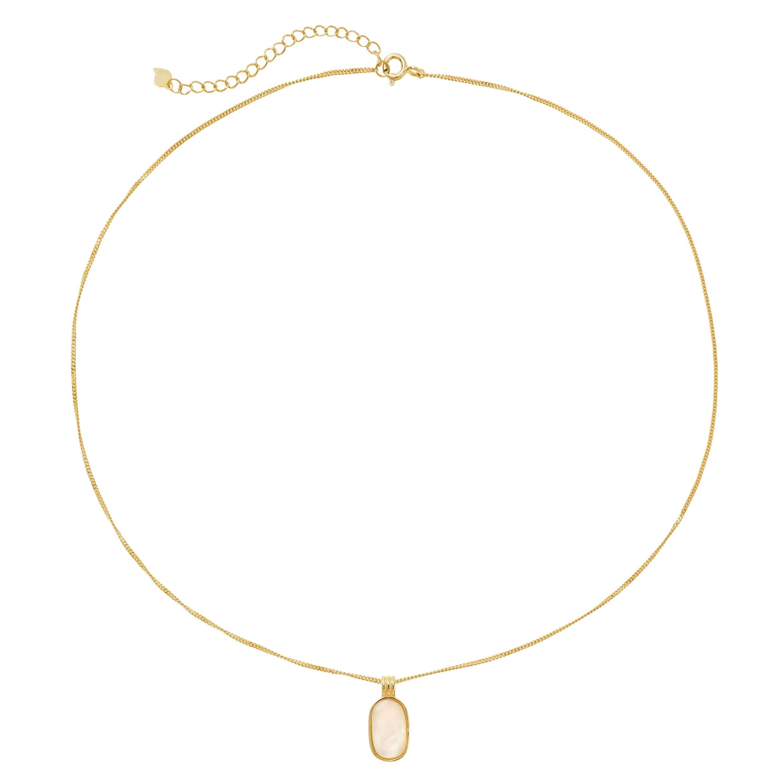 Made By Nami - Vente Colliers à pendentif - Collier doré avec pendentif en nacre4