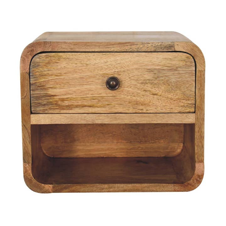 Mini Oak-ish vægmonteret seng med åben slot for engroshandel hos Artisan Furniture