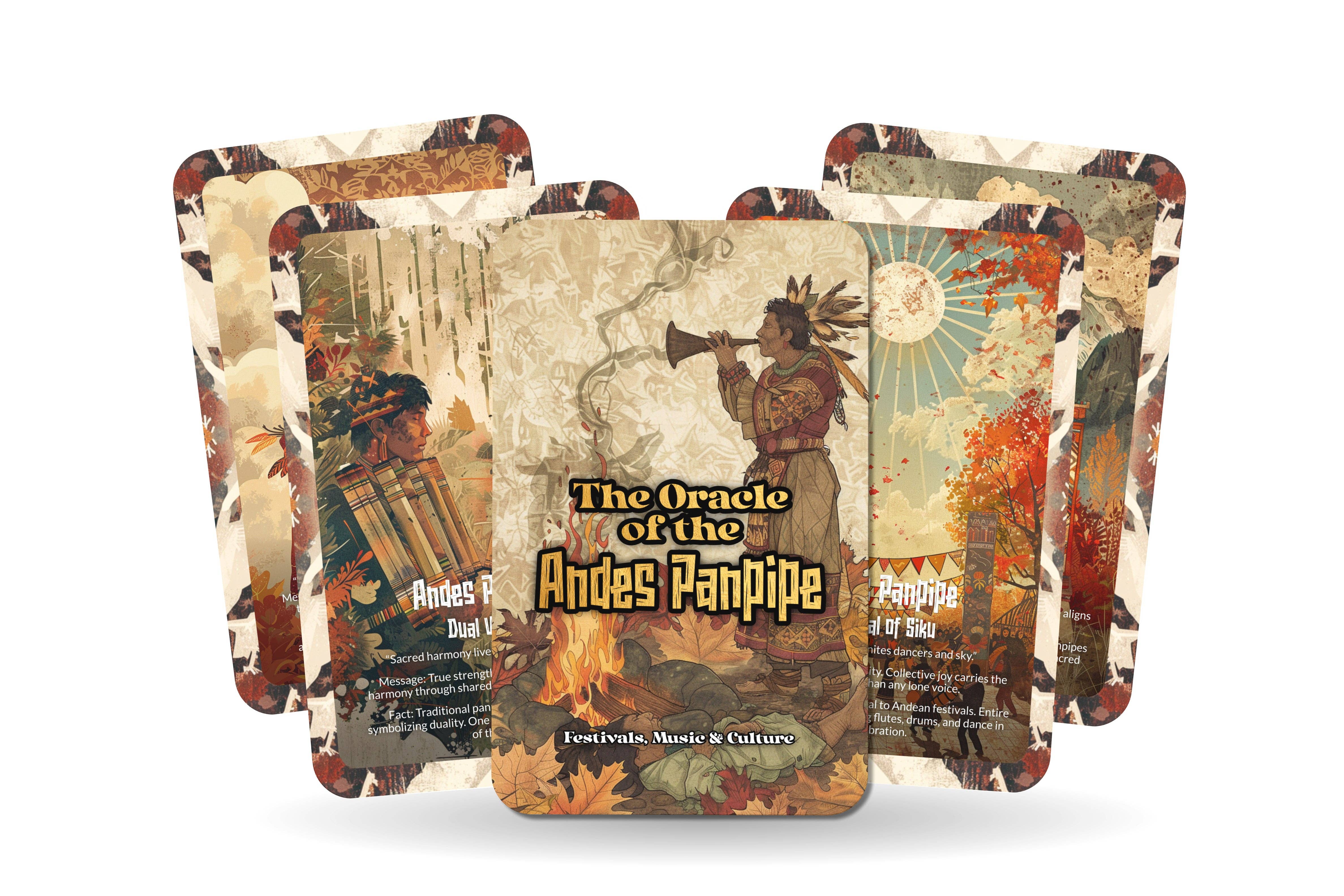 Ibiza Tarot USA – Großhandel Tarot-Karten – Orakel der Anden Panflöten-Bergmelodie-Deck – 22 Karten4