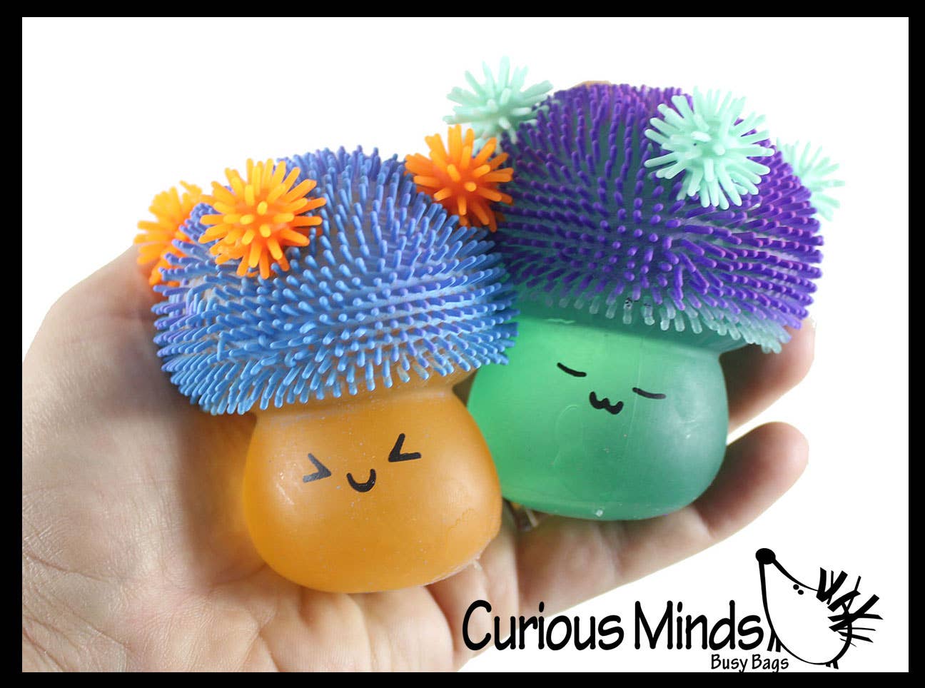 Curious Minds Toys - Wholesale Fidget Toy - Kids - 1 Mushroom Sugar Puffer Ball - Thick Glue/Gel Syrup Molasses16