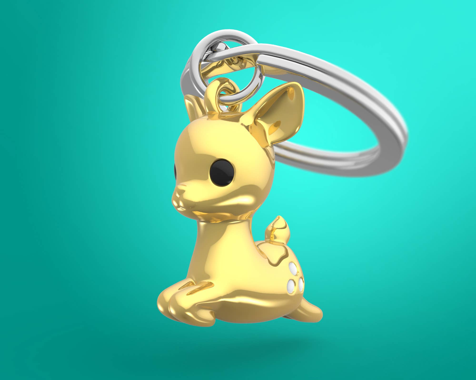 Anew International Corp. - Wholesale Keychain - Unisex - FALLOW DEER KEYRING2