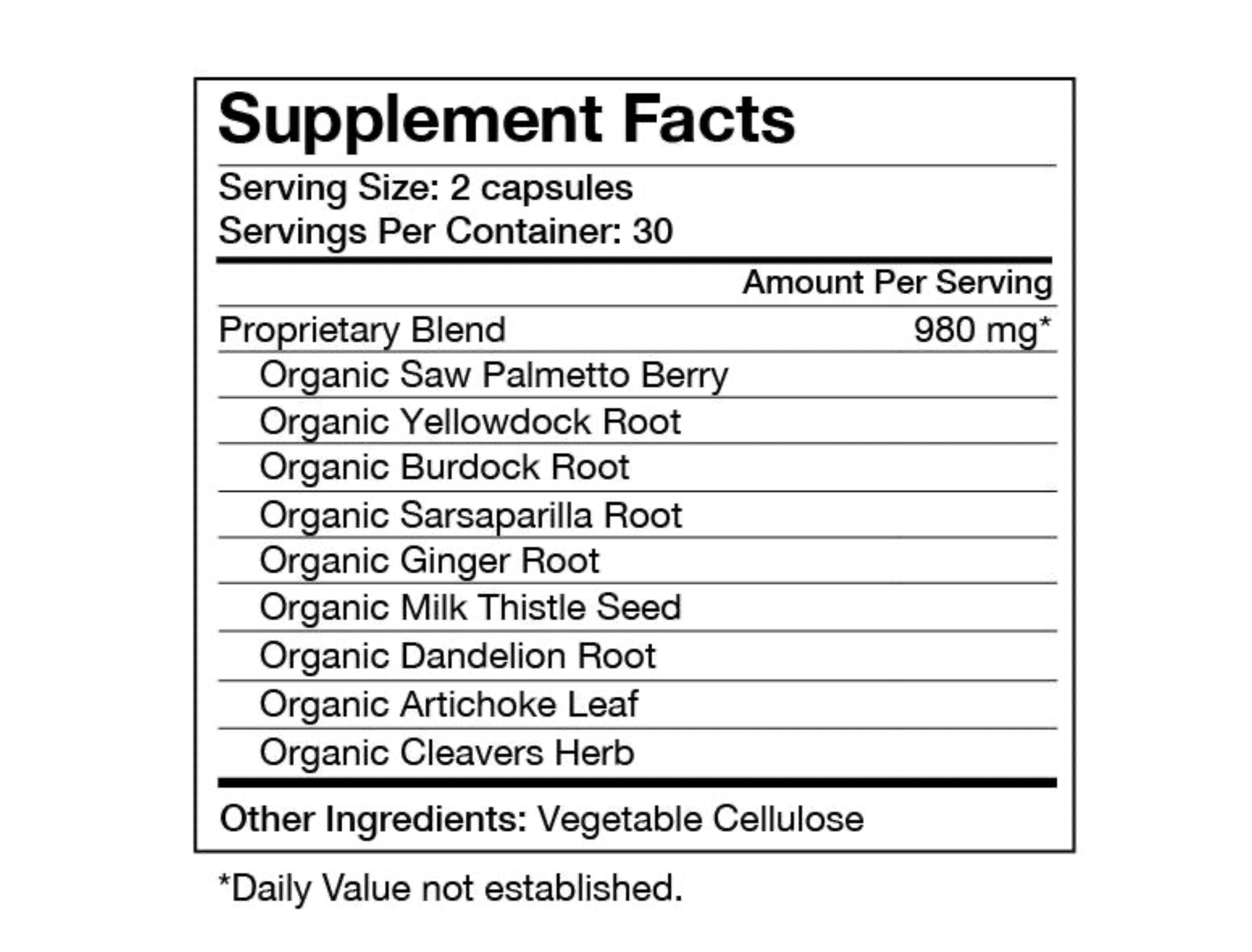 Food Over Drugs – wholesale Oral supplement/vitamin – Cystic Acne Formula4