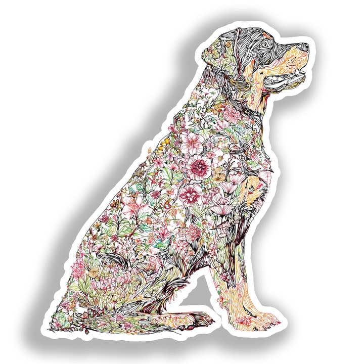 Pegatina de Perro Rottweiler # A018245 para venta al por mayor de Yoonek Graphics