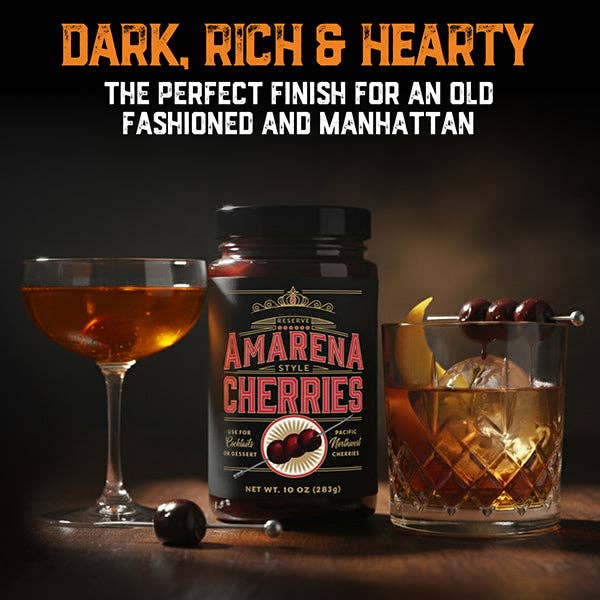 Aged & Charred - Wholesale Cocktail Mix/Syrup - Amarena Cocktail Cherries1