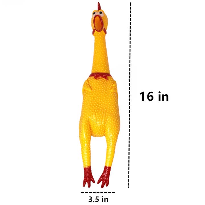 Tsyware - Wholesale Pet Chew Toy - Dog - 16 in Fun Pet Dogs Toy Shrilling Rubber Chicken Chew Sound1