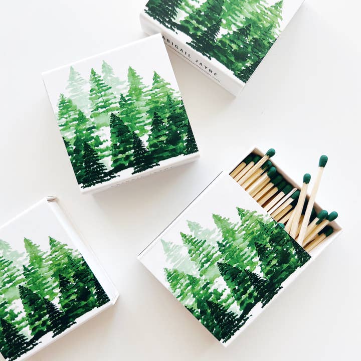 Abigail Jayne Design - Wholesale Matches - Pine Tree Matches | Candle Matches1
