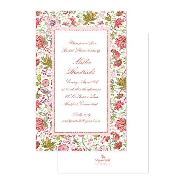 Oiseaux en Fleurs Boxed Invitation for wholesale by Dogwood Hill