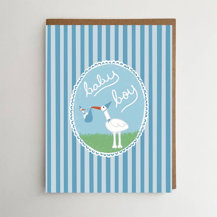 Baby Boy Card | New Baby Boy | Congrats on your baby Boy for wholesale by Smar Art