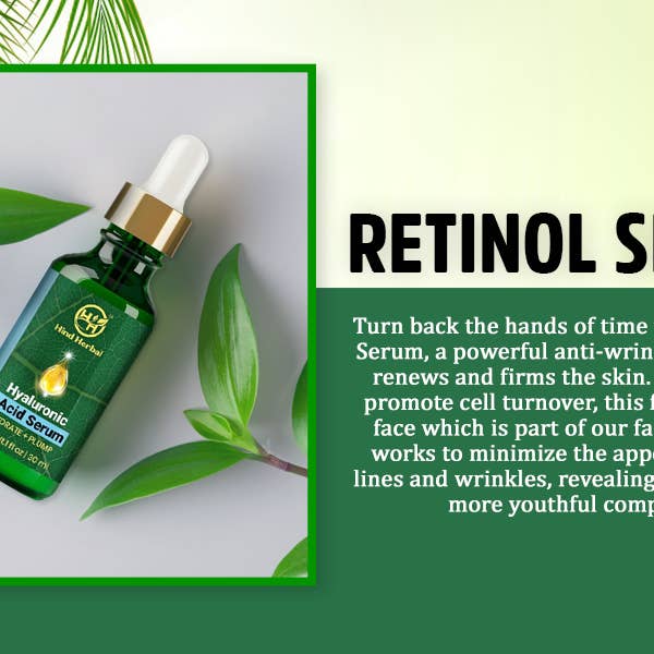 Hind Herbal – wholesale Facial serum/concentrate – Hind Herbal VitaminC Hyaluronic Acid Retinol Serum Set of 3