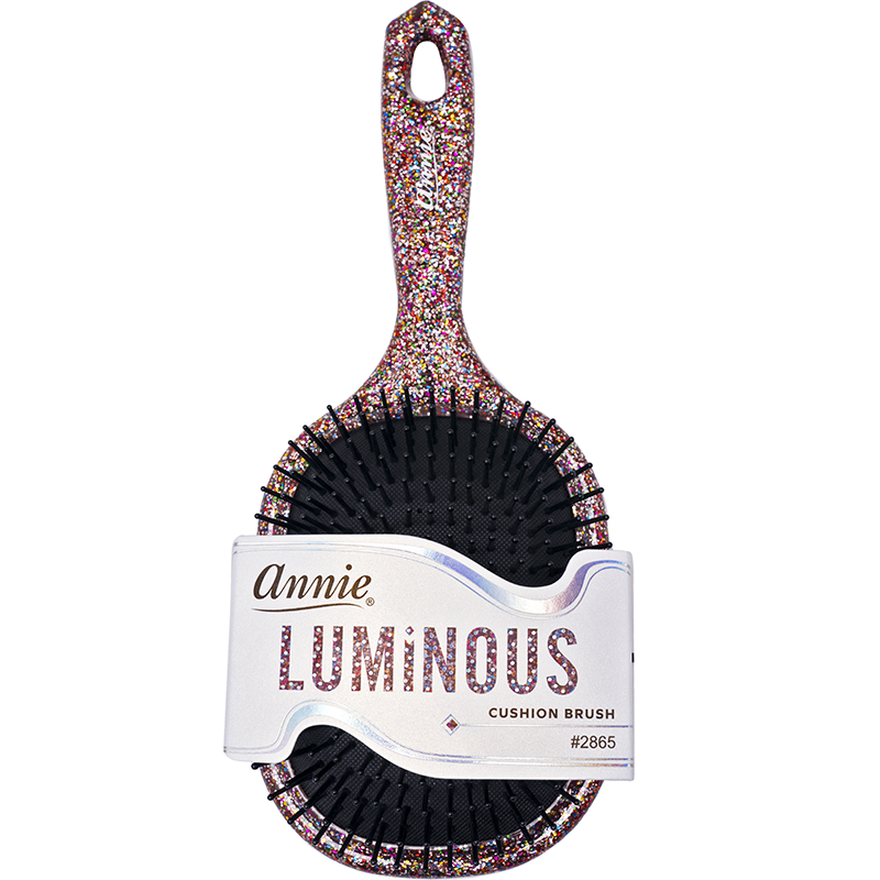 Annie International, Inc. - Wholesale Hair Brush/Comb - Annie Luminous Paddle Brush Jumbo Assorted Colors4