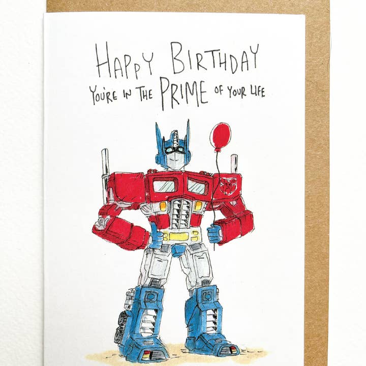 Well Drawn - Wholesale Birthday Card - Happy Birthday, You're In the Prime of your life1