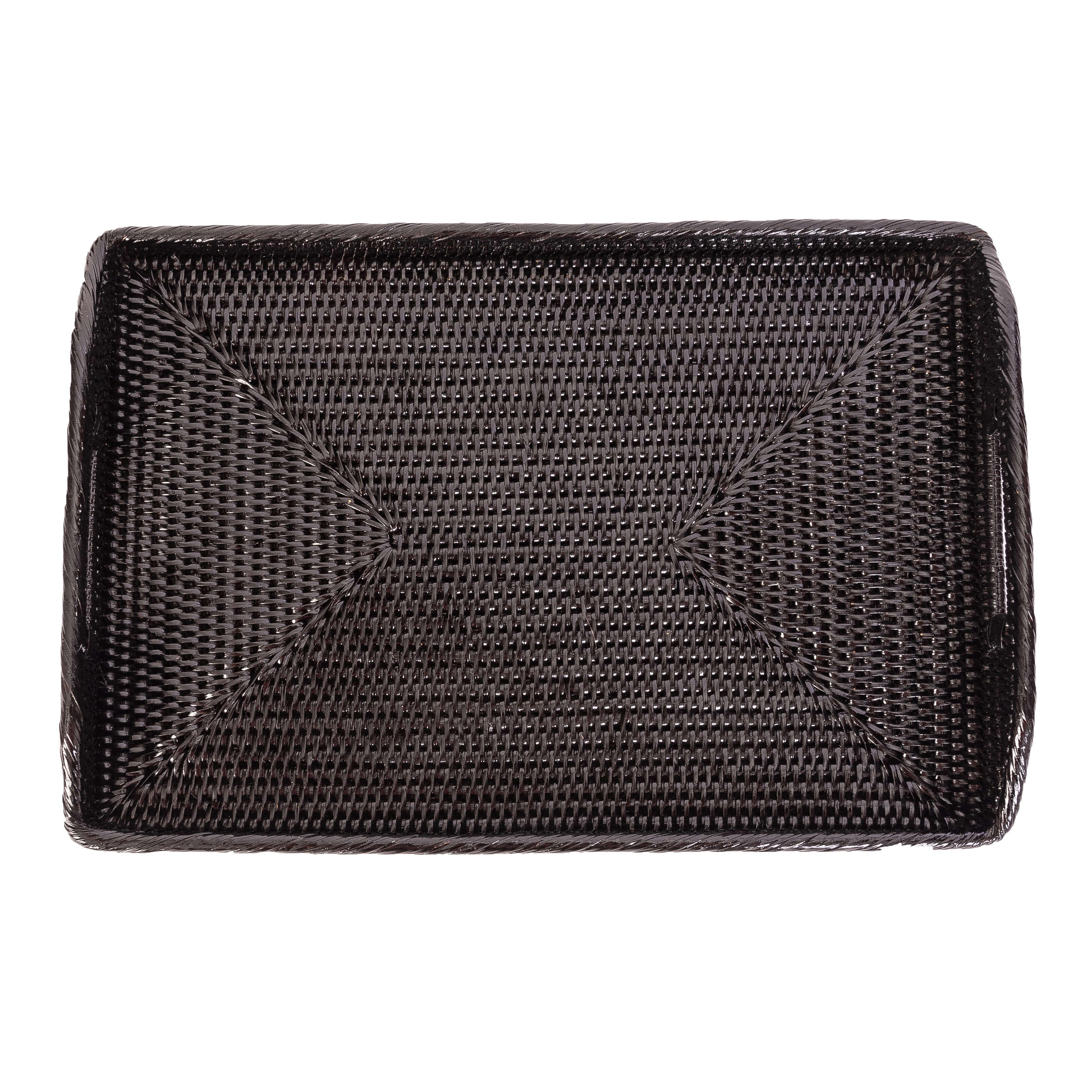 Artifacts Trading Company - Vente Plateaux de service - Plateau de service rectangulaire en rotin avec poignées hautes11