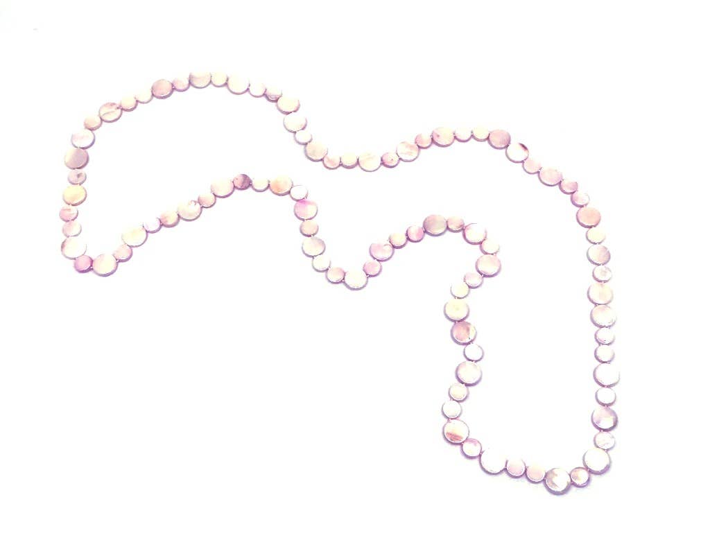 Sea Lily - Wholesale Beaded/Pearl Necklace - 2009 - Pink Single Strand MOP N