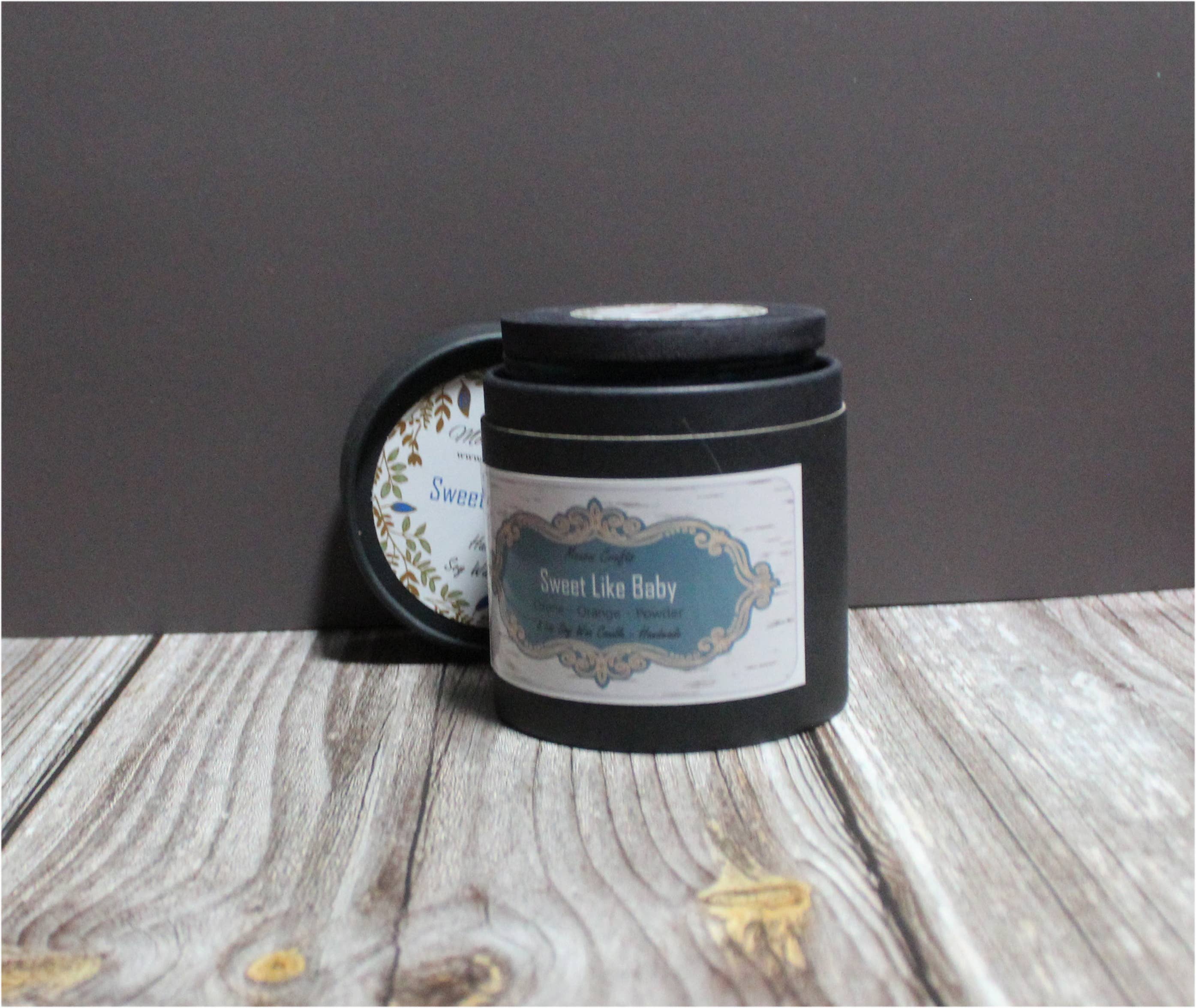 Mousai Crafts - Wholesale Jar/Filled Candle - Sweet Like Baby 8.5oz Soy Wax Candle5