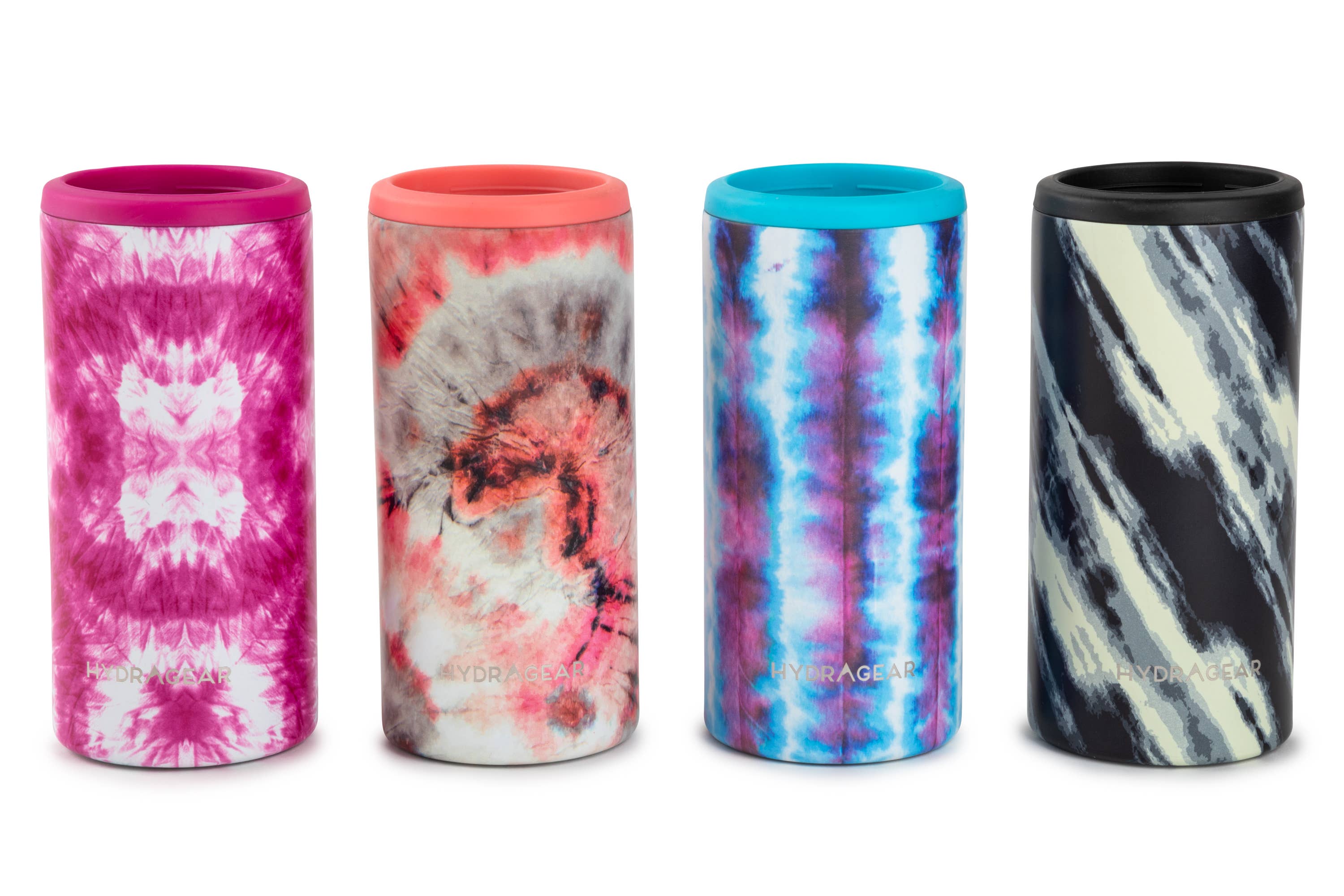 Core Home - Wholesale Drink Huggers & Koozies - 12oz Slim Can Coolie – Assorted Tie Dye0