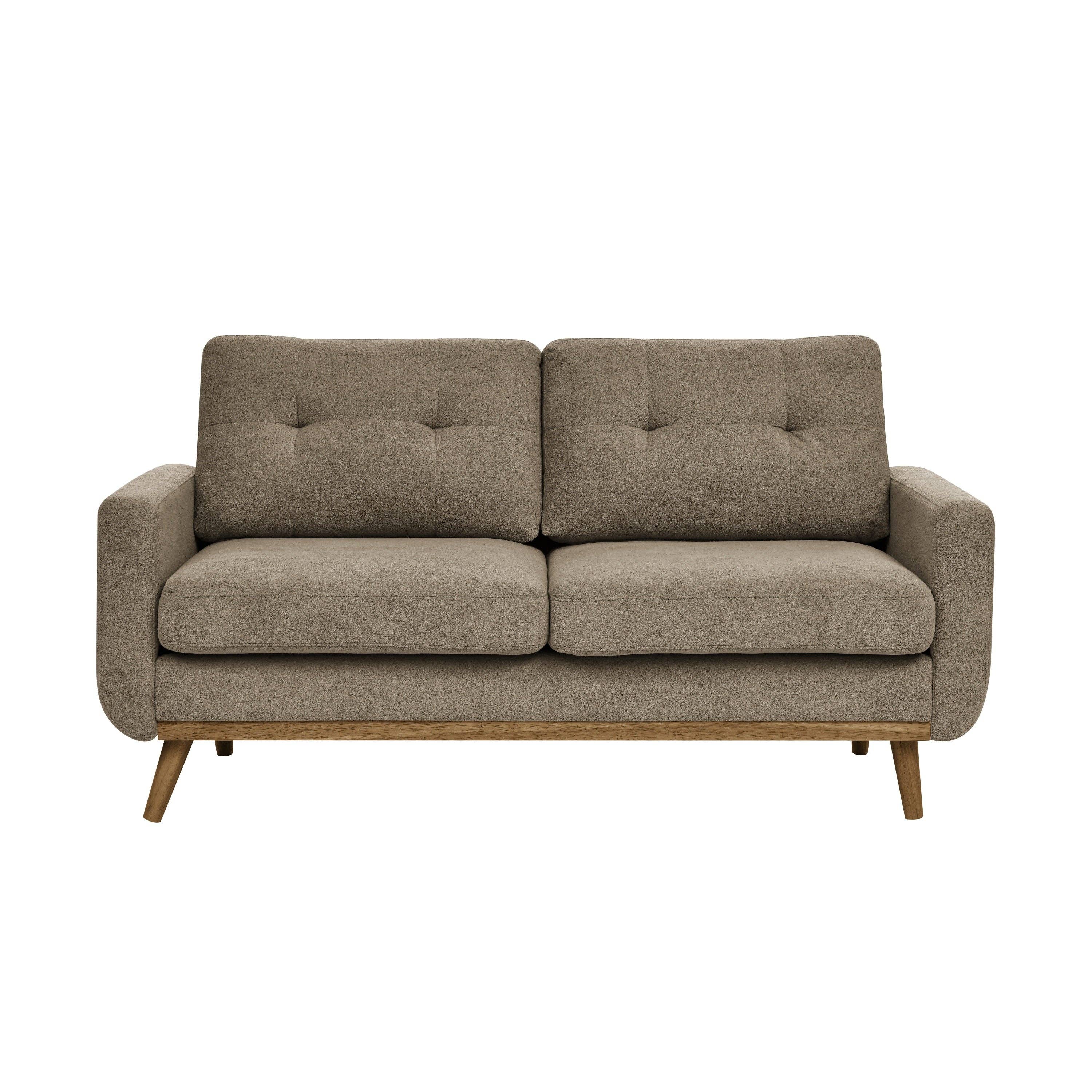 39F Inc. - Wholesale Sofa - 67.7in Mid-Century Tufted Loveseat Sofa with Wood Legs2