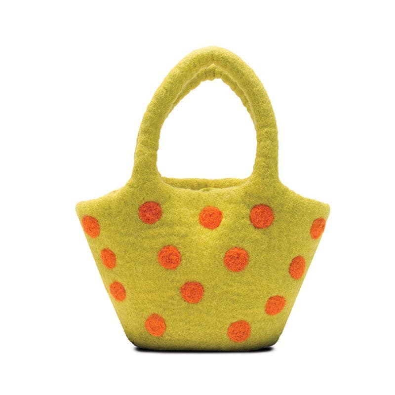 BNB Crafts Inc. - Wholesale Tote Bag - Women's - Felted Polka Dot Handbag0