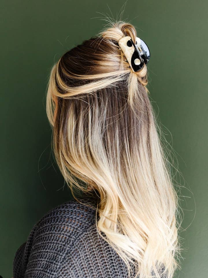 Yin Yang Claw Clip for wholesale by Shop Andi