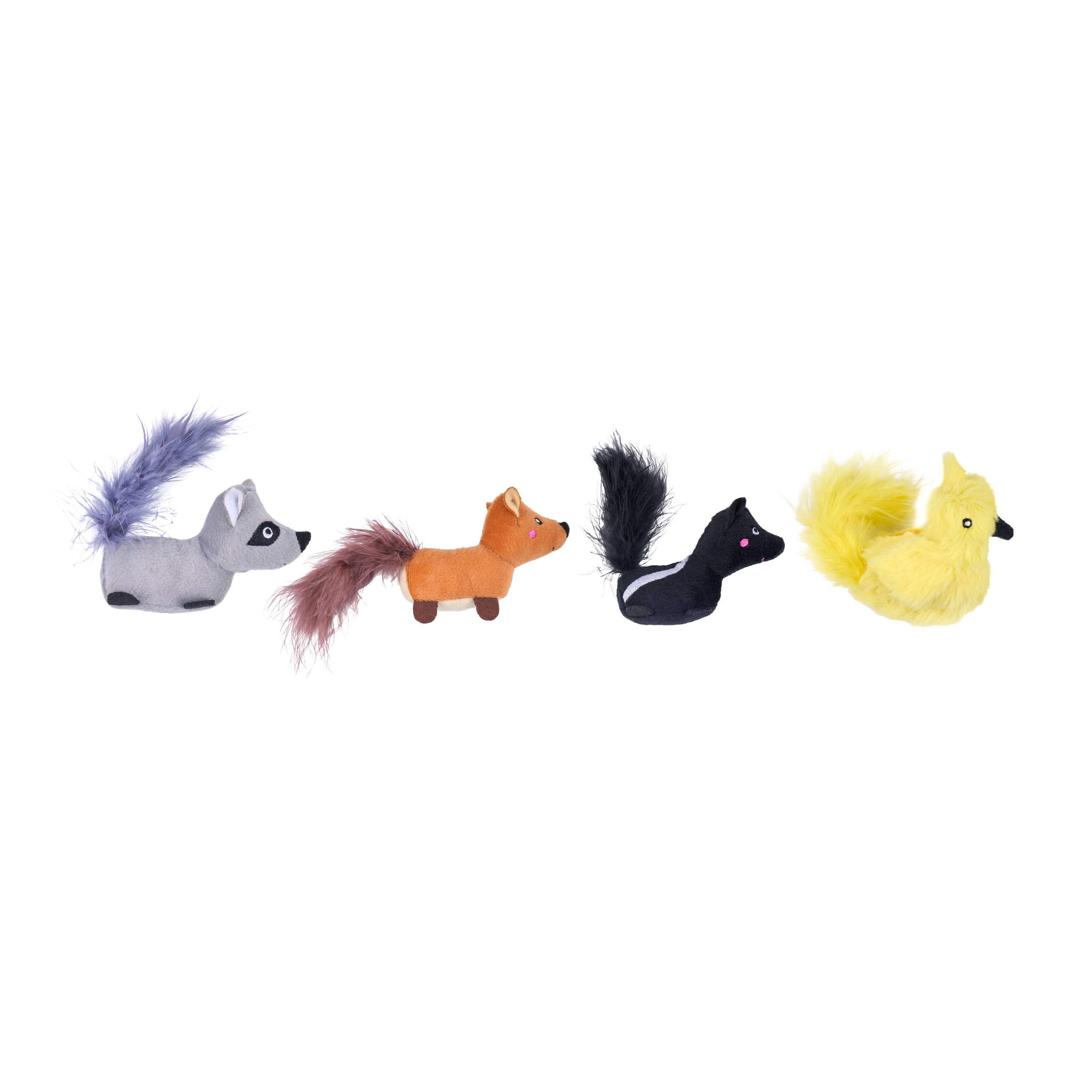 ZippyPaws - Wholesale Pet Toy - Cat - ZippyClaws® 4-Pack - Critters1