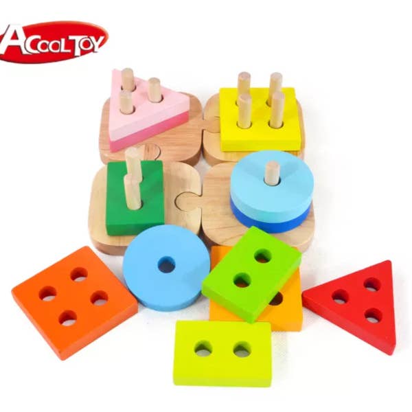AC7619 Column Puzzle Building Blocks Set - Open Case for wholesale by ACOOL TOY