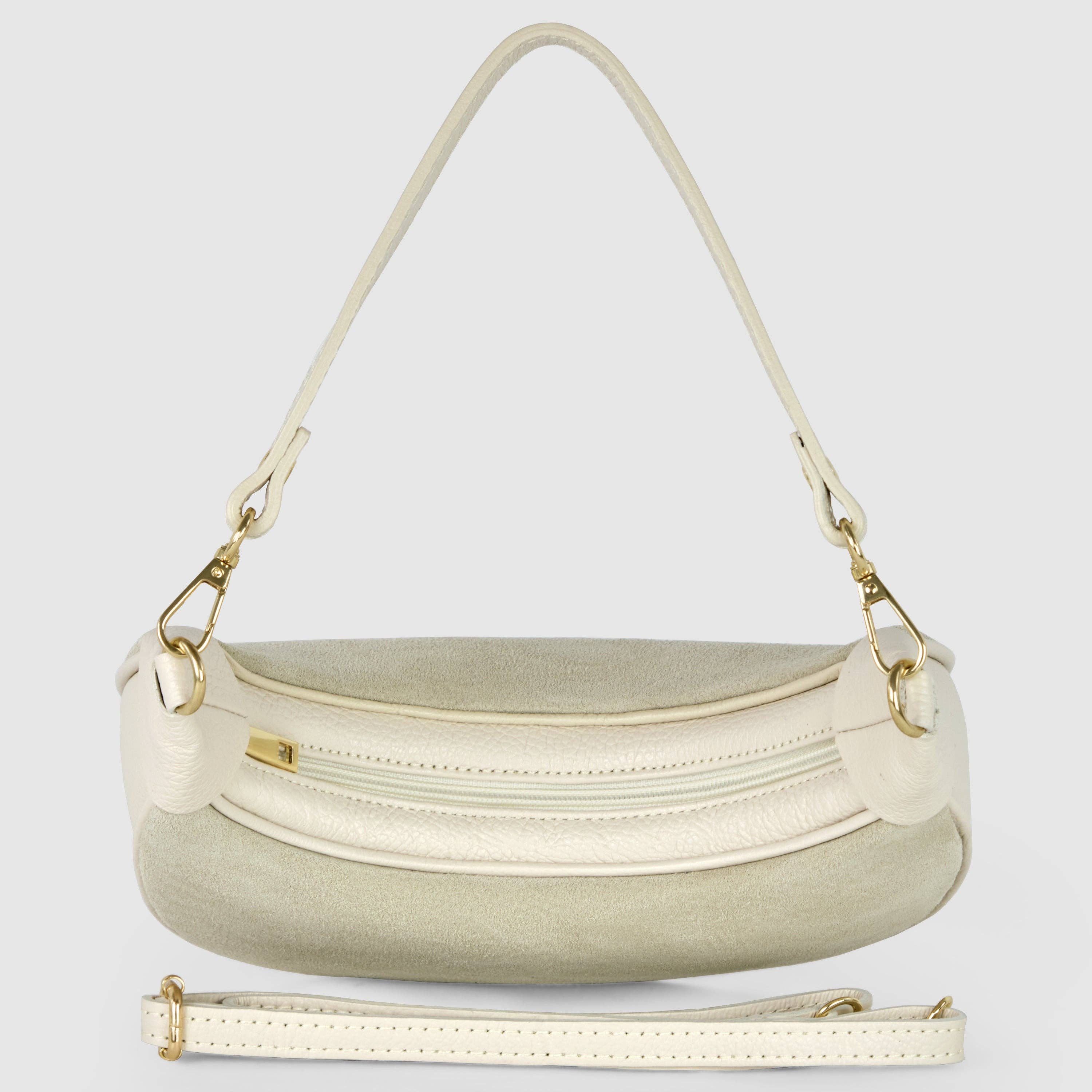 TAKEASY - Vente Sac porté épaule – femme - Sac à bandoulière en cuir suédé11