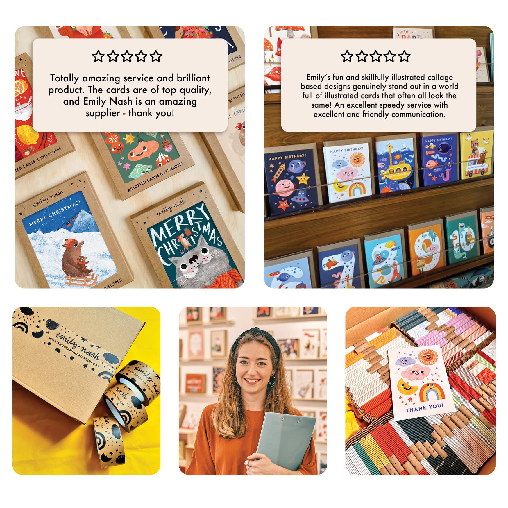 Emily Nash Illustration Greeting Cards - Wholesale Get Well Card - Feeling a Little Husky Funny Dog Get Well Soon Greeting Card5