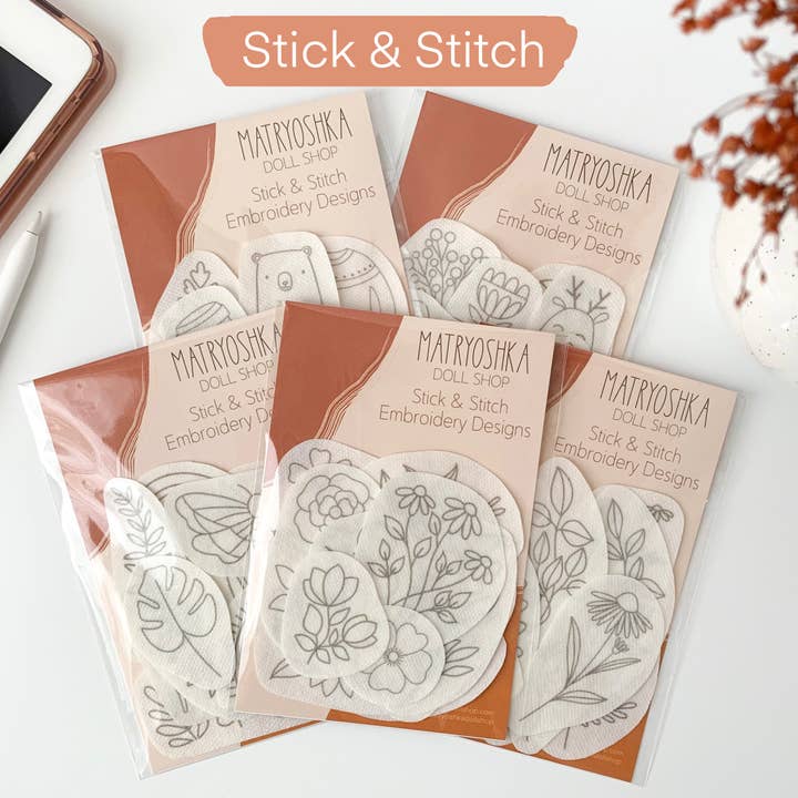 Matryoshka Doll Shop - Wholesale Embroidery/Cross Stitch Supplies - Stick & Stitch Embroidery designs, embroidery patterns