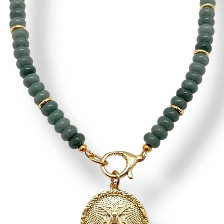 Shiver + Duke - Wholesale Individual Charm/Pendant - Golden Honeybee Medallion3