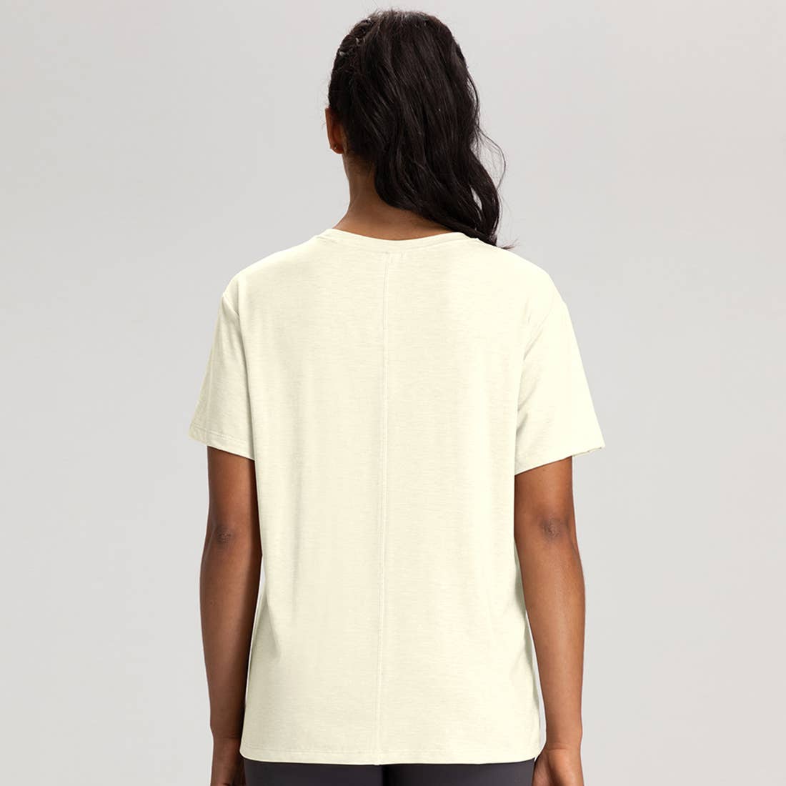 Sodalemon - Wholesale T-Shirt - Women's - Women Wool Breathable Relaxed-Fit Yoga Short-Sleeve T-Shirt18