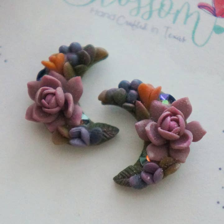 Luna Stud Earrings - Rose for wholesale by Colourful Blossom