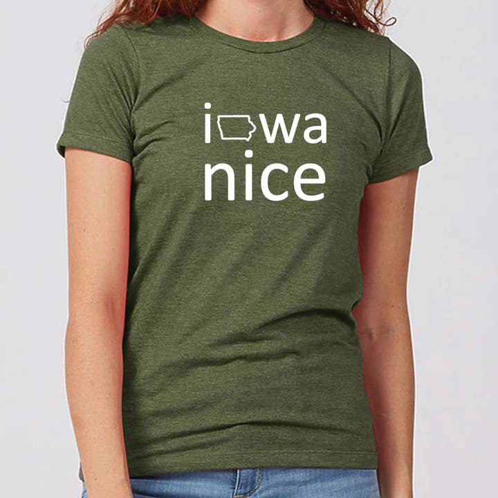 T-shirt Iowa Nice pour femme pour la vente par Iowa Awesome