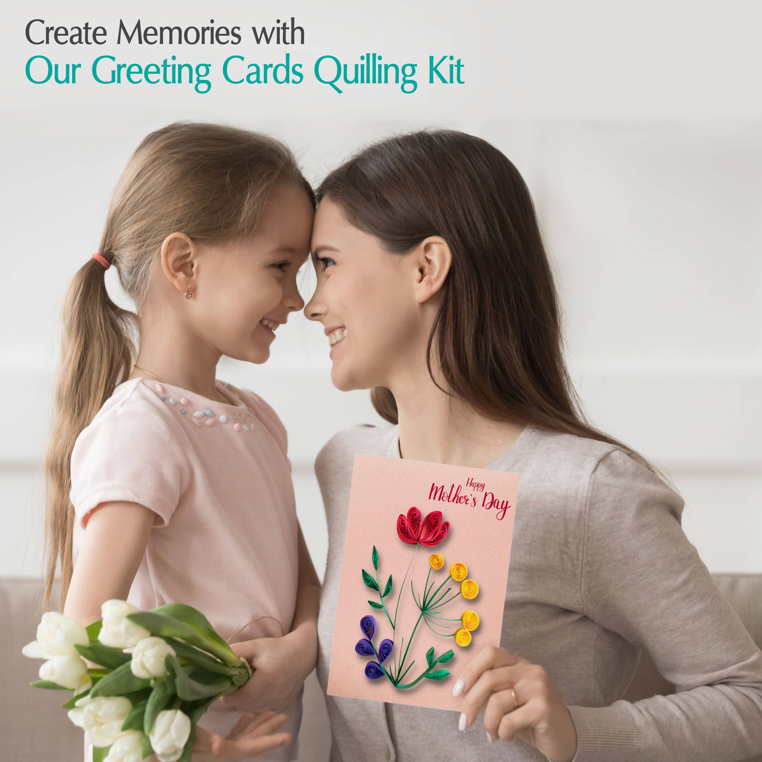 My Creative Camp LLC – Kit de artesanato DIY por atacado – Kit de Quilling para Cartões de Saudação - Kit de Artesanato DIY para Crianças e Adultos7