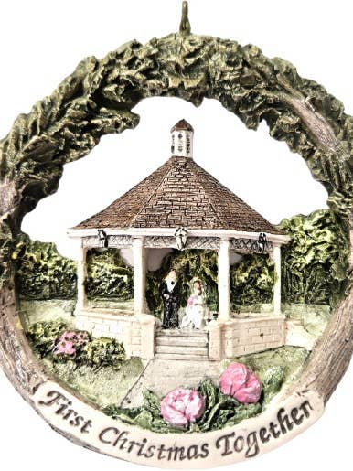 First Christmas Together by Gazebo Ornament for wholesale by Hestia Creations