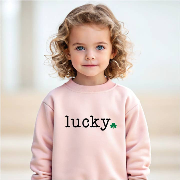 Bump & Beyond Designs - Wholesale Shirt - Kids - Toddler and Kids, Lucky, St. Patrick's Day Sweatshirt4