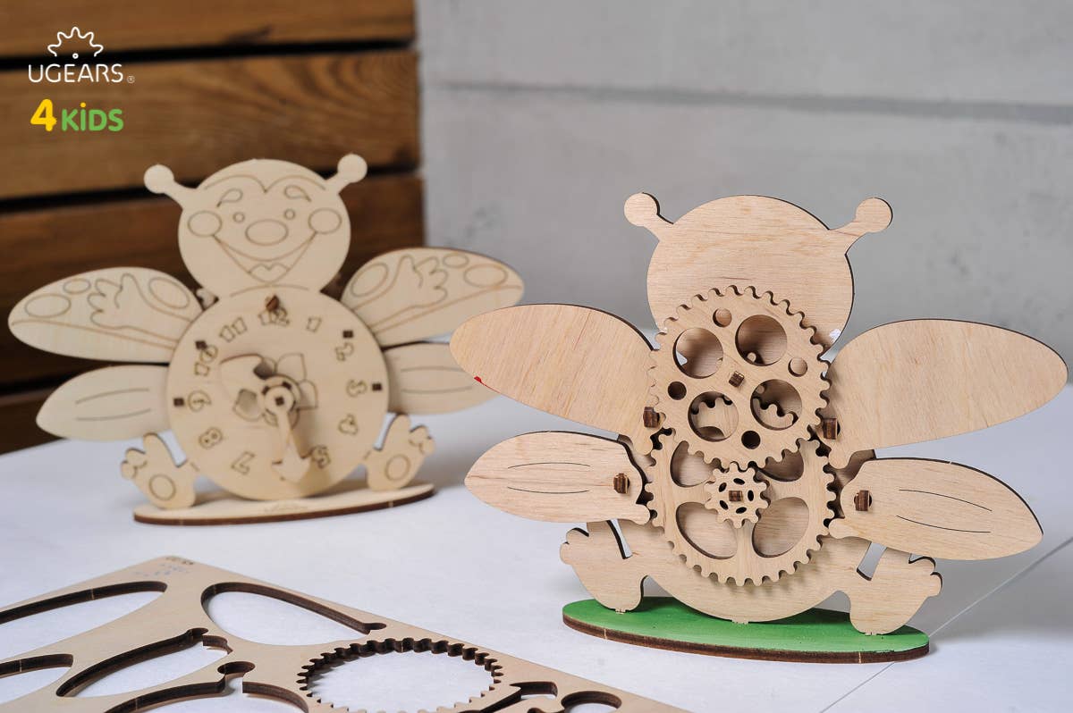 Ukrainian bridge - Wholesale DIY Craft Kit - Kids - Clock Kids Wooden Model for Coloring  Self Assembling Ugears3