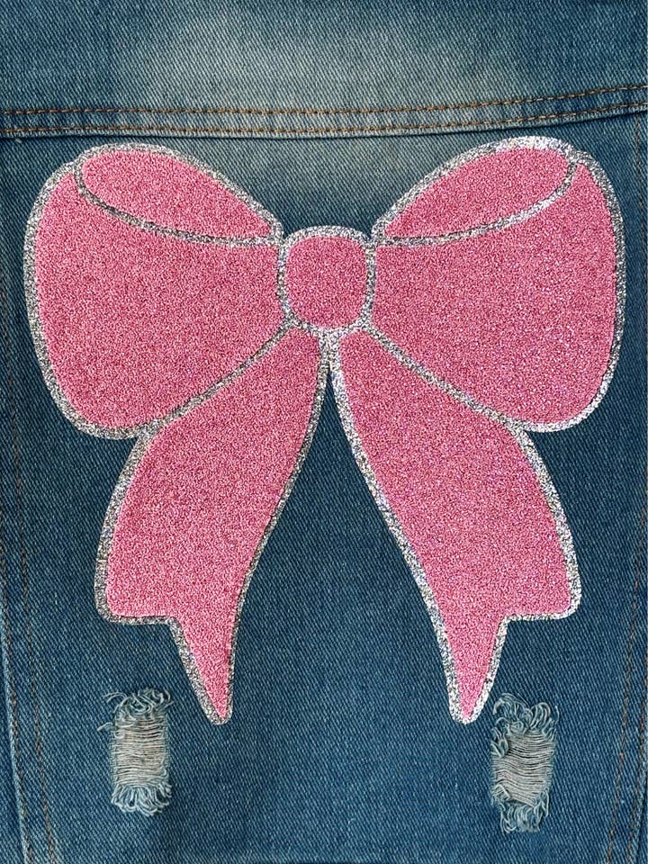 Page and Riggs Designs, LLC - Wholesale Denim Jacket - Kids - Toddler & Infant Denim Jacket with Bow Detail9