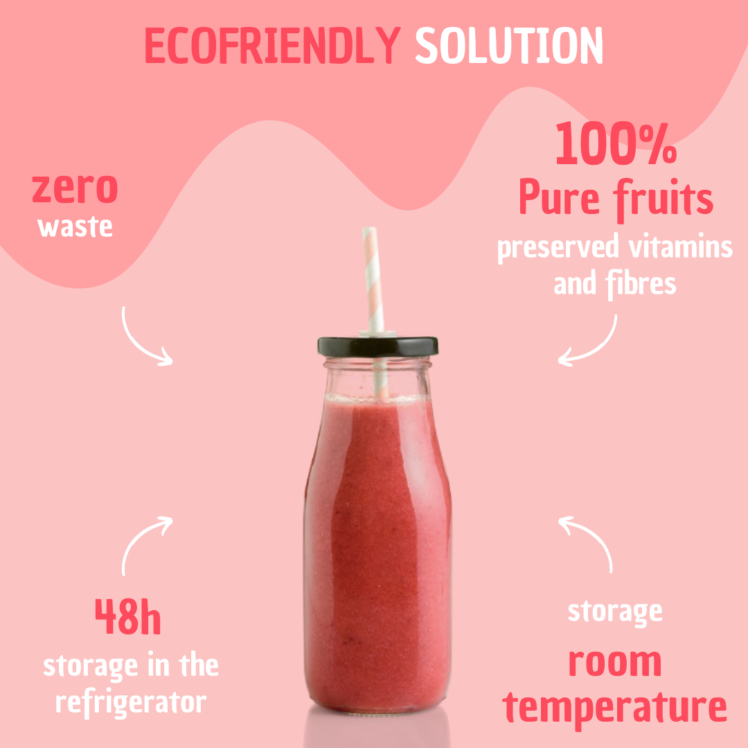 Natural Food Innovation - Wholesale Powdered Health Drink - BULK Pink - Smoothie Preparation5