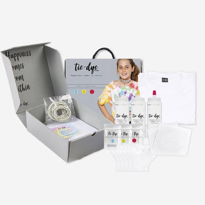 Catwalk 669 - Vendita all'ingrosso Kit per lavoretti fai da te - KIT TIE DYE PER DIPINGERE MAGLIETTA PER GIOVANI 3 COLORI2