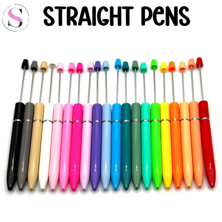 Small Biz Shipping Co - Wholesale Pen - *NEW* Straight Beadable Pens