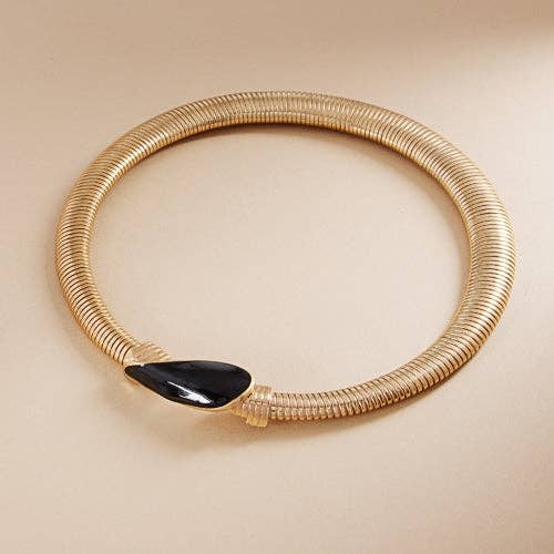 Verita Lane - Wholesale Link & Chain Necklace - Vintage Metal Snake Chain W Enamel Short Necklace Link & Cha1