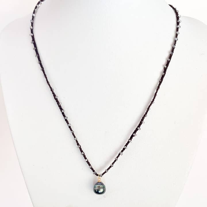 Leighton Lam Designs - Wholesale Beaded/Pearl Necklace - Tahitian Pearl Crochet Necklace2