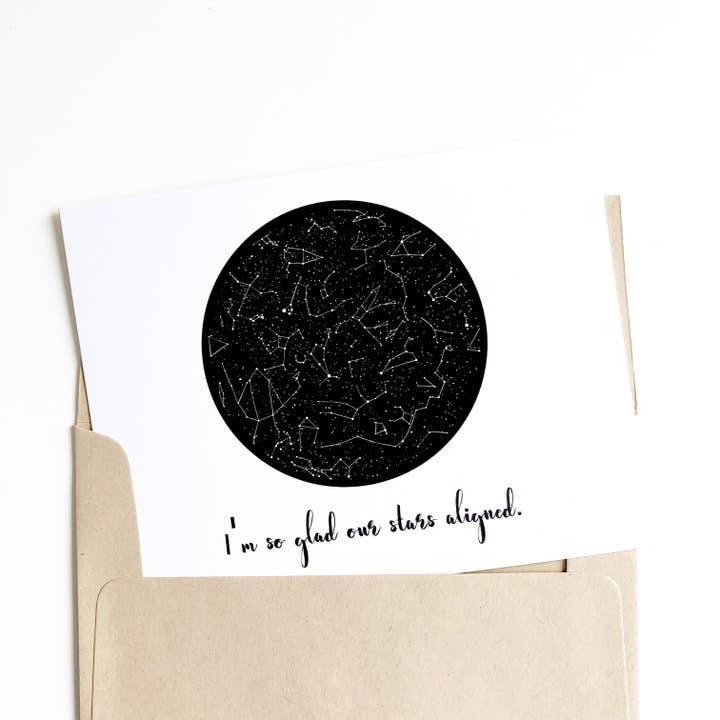 Constellation Love Card for wholesale by PAGEFIFTYFIVE