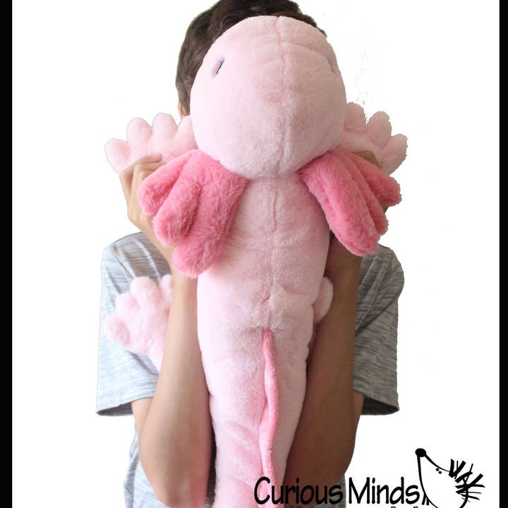 Curious Minds Toys - Wholesale Stuffed/Plush Toy - Kids & Baby - Axolotl Realistic Earth Safe Cute Large Long Plush Stuffed A0