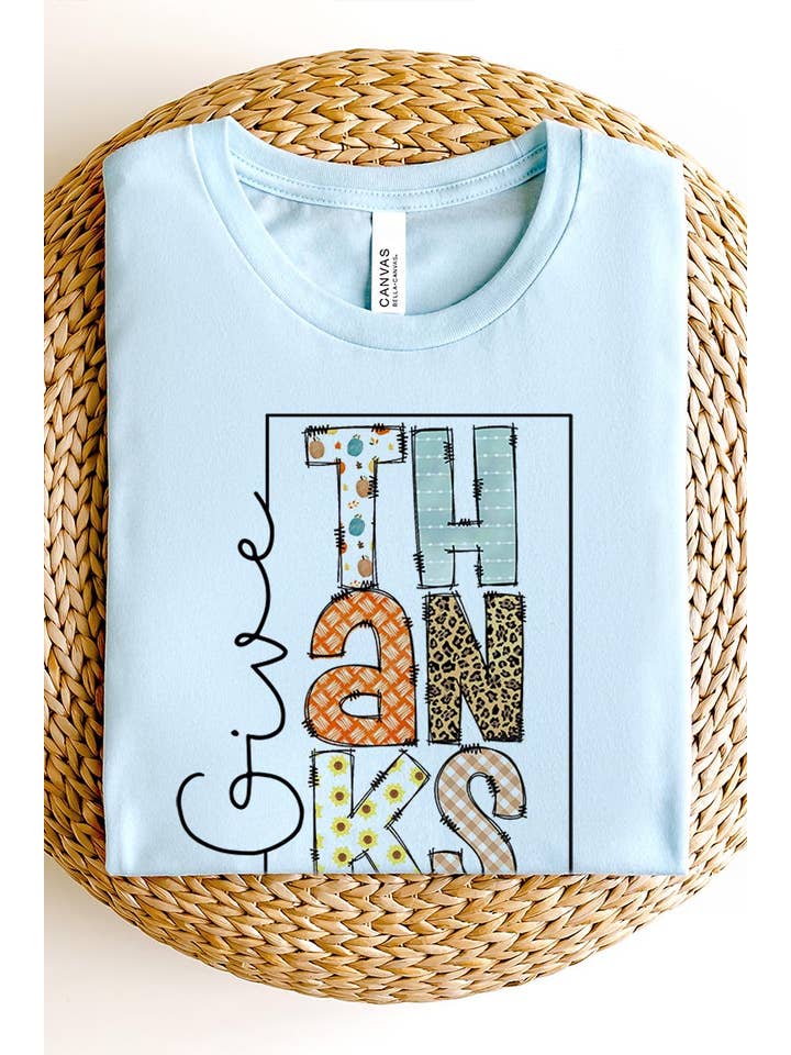 COLORBEAR – T-shirt estampada - Mulher por atacado – DAR GRAÇAS MANGA CURTA UNISSEX18